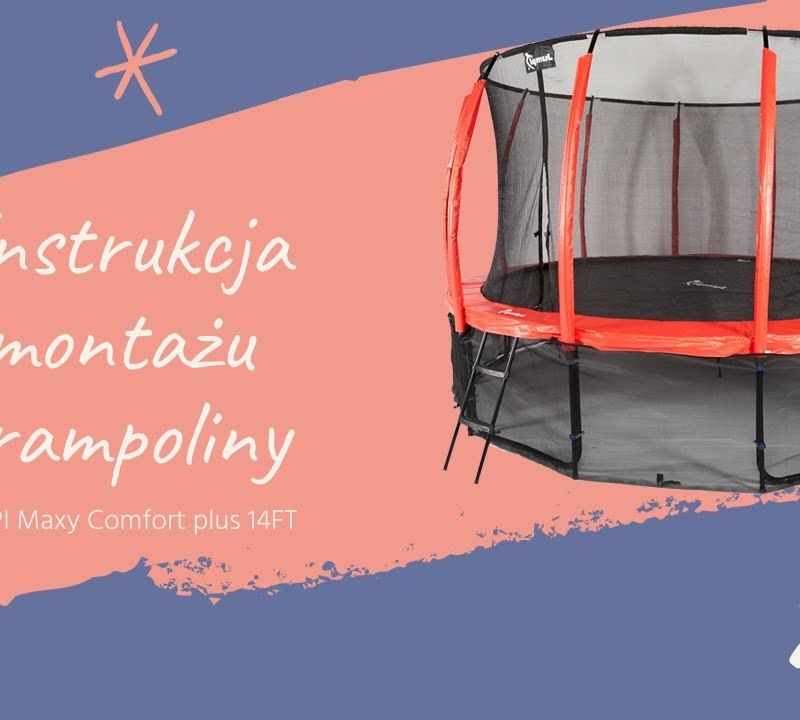 Jumpi Maxy Comfort Plus 435 см градински батут черен TR14FT 3