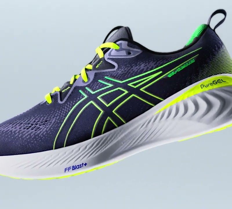 ASICS Gel-Cumulus 25 дамски обувки за бягане успокояващо морско/жълто 19