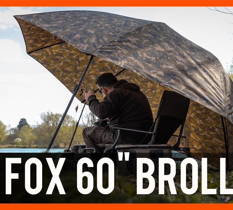 Карп чадър Fox 60 Camo Brolly brown CUM268 4