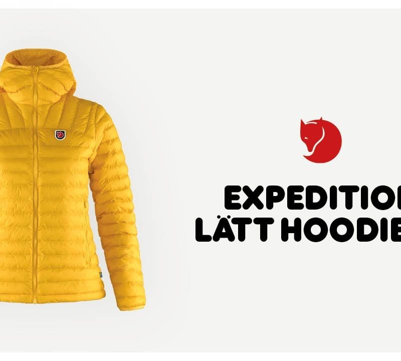 Fjällräven Expedition Latt Hoodie пухено яке за жени черно F86120 9
