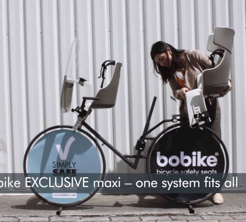 Седалка за велосипед със задна рамка bobike Exclusive Maxi Plus 1P черна 8011100018 7