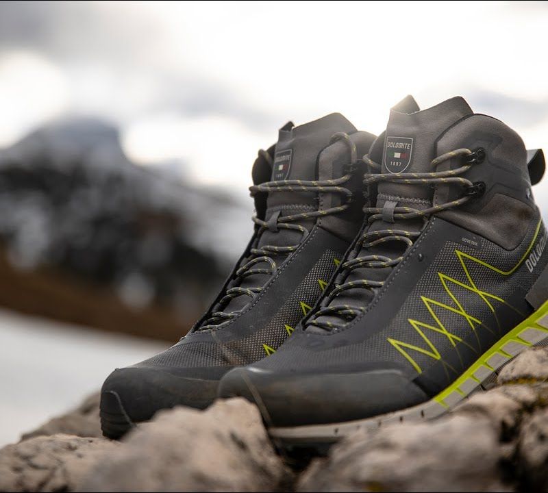 Dolomite мъжки ботуши за трекинг Croda Nera Hi GTX gunmetal grey/lime green 13