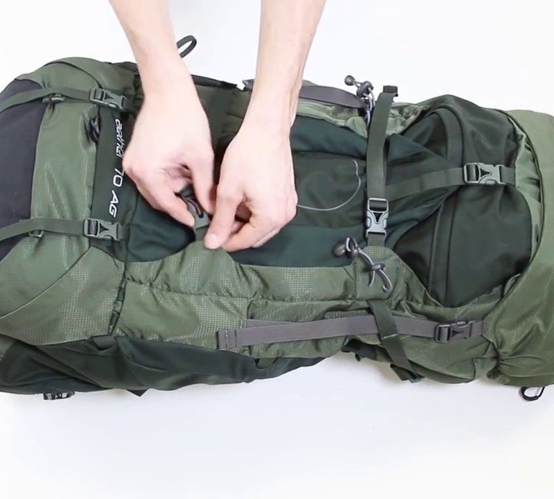 Мъжка раница за трекинг Osprey Aether 55 l garlic mustard green 8