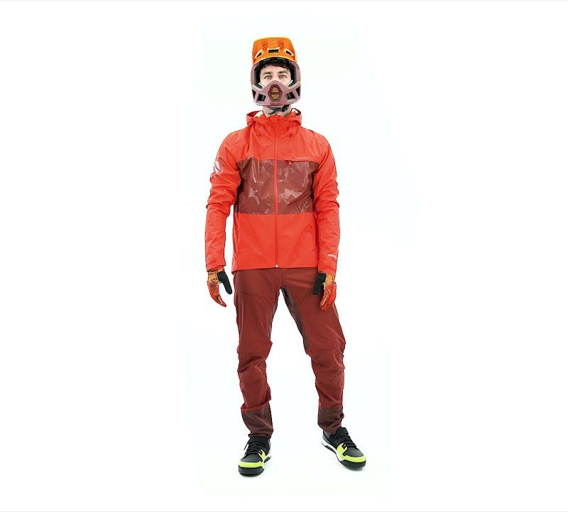 Мъжко яке за колоездене Endura Singletrack II Waterproof orange harvest 13
