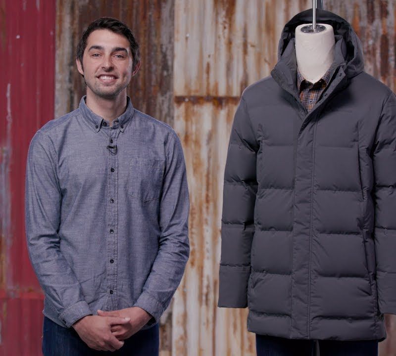 Patagonia Jackson Glacier Parka пухено палто за мъже smolder blue 11