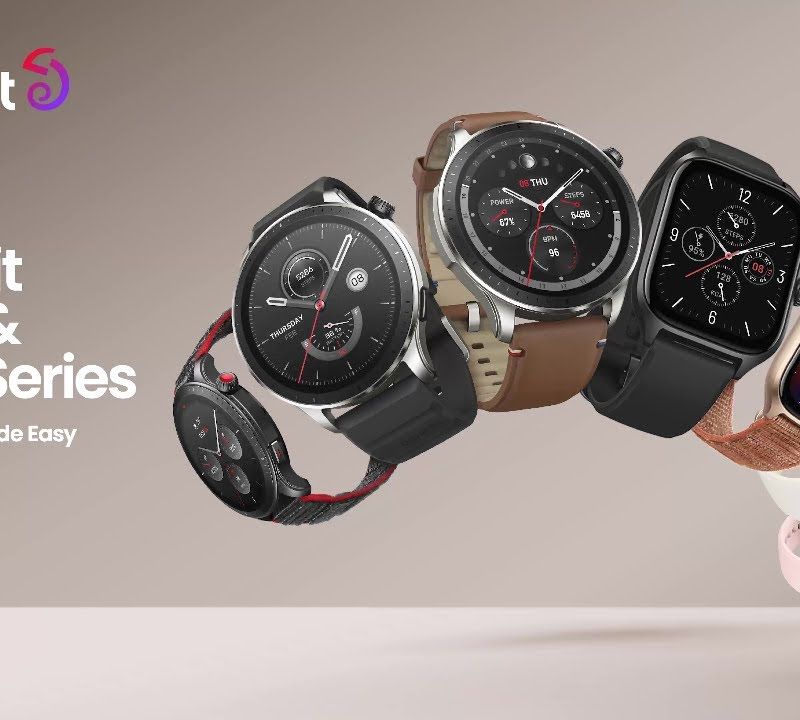 Amazfit GTS 4 часовник + везна розово W2168EU3N 16