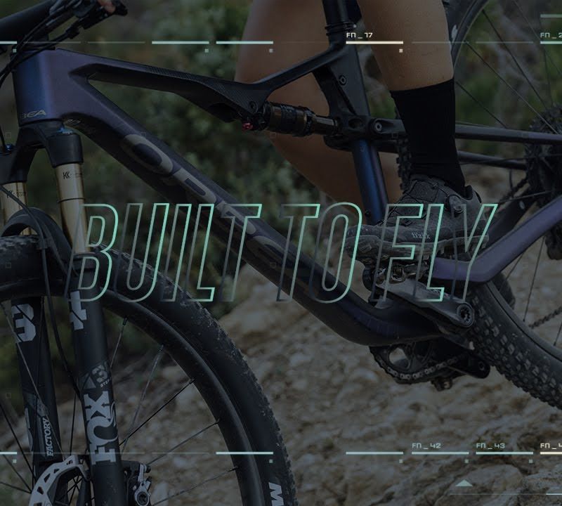 Orbea Oiz M20 2023 halo silver/blue carbon view планински велосипед 3