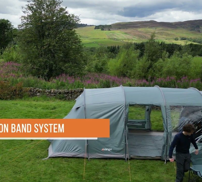 Пакет Vango Castlewood 400 минерално зелена палатка за къмпинг за 4 човека 9