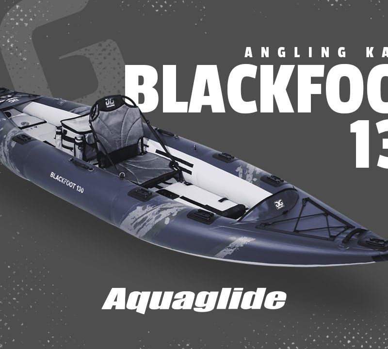 Aquaglide Blackfoot Angler 130 grey 584121103 Надуваем каяк за 2 човека 11