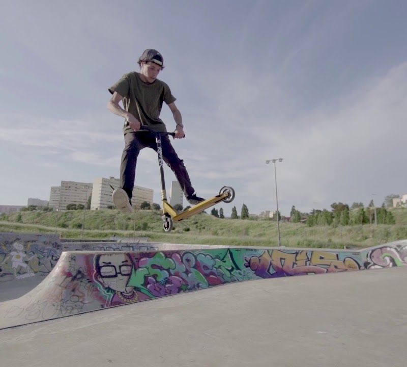 Уличен сърфинг каскадьорски скутер Ripper червен/сребърен 9