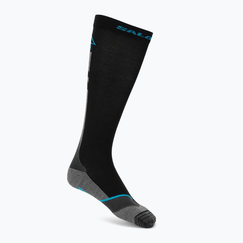 Скиорски чорапи Salomon MTN black/blue danube 8
