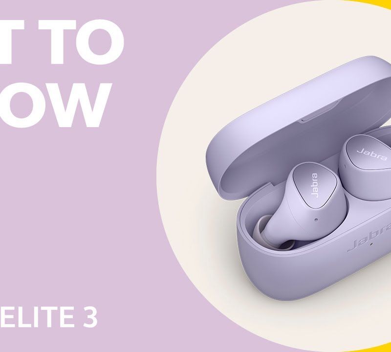 Jabra Elite 3 безжични слушалки люляк 9