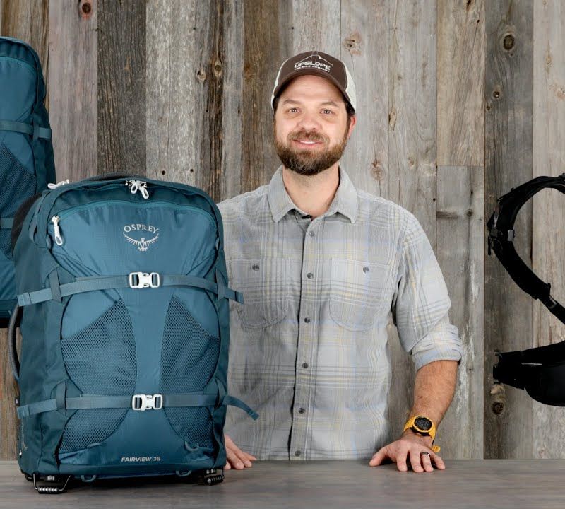 Мъжка туристическа чанта Osprey Farpoint Wheels 36 l black 7