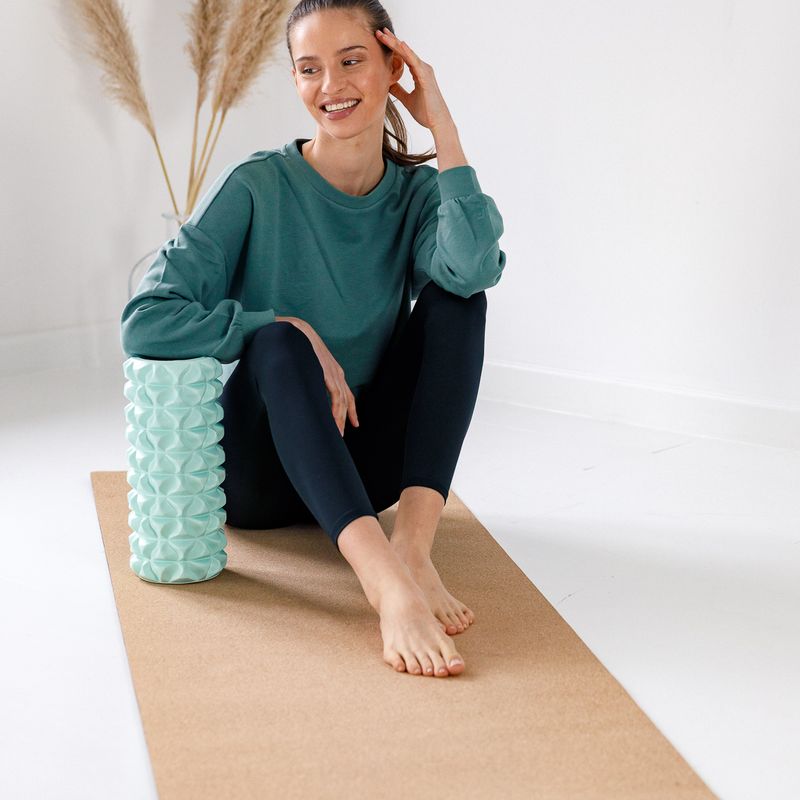 XTREXO EVA PVC зелен масажен валяк 8