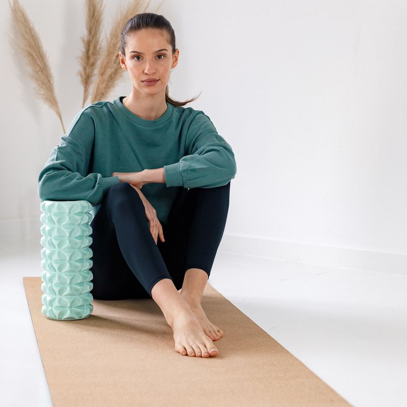 XTREXO EVA PVC зелен масажен валяк 9