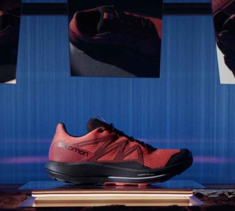 Мъжки обувки за бягане Salomon Speedcross 6 GTX черни/червени далхия/макаронено червено 15