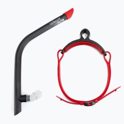 TYR Ultralite Snorkel Elite предна тръба за плуване черно и червено LSNKLELT_001