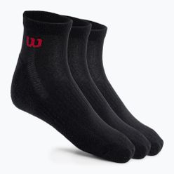 Мъжки чорапи за тенис Wilson Quarter 3 чифта черни WRA803102