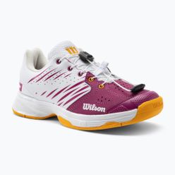 Детски обувки за тенис Wilson Kaos 2.0 в бяло и розово WRS329090
