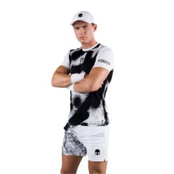Мъжка тениска HYDROGEN Spray Tech Tennis Shirt бяла T00502001