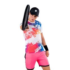 Мъжка тениска HYDROGEN Brush Tech Tennis Shirt бяла T00516001