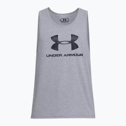 Мъжка тениска за тренировки Under Armour Sportstyle Logo Tank сива 1329589