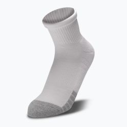 Under Armour Heatgear Quarter спортни чорапи 3 чифта бели и сиви 1353262