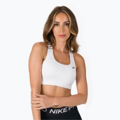 Nike Dri-FIT Сутиен за тренировка Swoosh бял BV3630