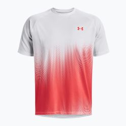 Мъжка тренировъчна тениска Under Armour Tech Fade червено и бяло 1377053