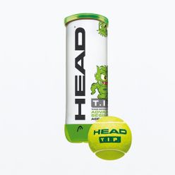 Детски топки за тенис HEAD Tip 3, зелени и жълти 578133