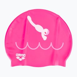 Детска шапка за плуване arena Kun Шапка розова 91552/24