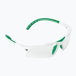 Очила за скуош Tecnifibre бели и зелени 54SQGLWH21