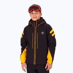 Детско яке Rossignol Ski черно и оранжево RLKYJ08
