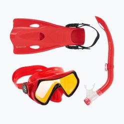 Aqualung Hero Set детски комплект за шнорхел червен SV1160675SM