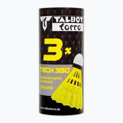 Talbot-Torro Tech 350 Найлонови совалки за бадминтон 3 бр. жълти 479113