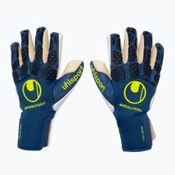 Uhlsport Hyperact Absolutgrip Finger Surround вратарски ръкавици синьо и бяло 101123401