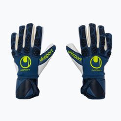 Детски вратарски ръкавици uhlsport Hyperact Supersoft HN синьо и бяло 101123601