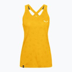 Salewa дамска тениска за катерене Lavaredo Hemp Graphic Tank yellow 00-0000028535