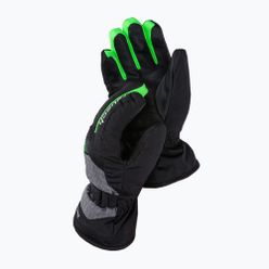 Детски ски ръкавици Reusch Flash Gore-Tex черни/зелени 62/61/305