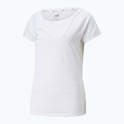 Дамска тренировъчна тениска PUMA Train Favorite Jersey Cat white 522420 02
