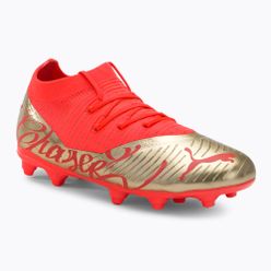 Детски футболни обувки PUMA Future Z 3.4 Neymar Jr. FG/AG Jr оранжево-златист 10710701