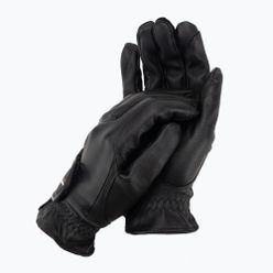 HaukeSchmidt Дамски фини черни ръкавици за езда 0111-201-03