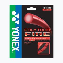 Комплект за тенис на корт YONEX Poly Tour Fire Set 12 m червен