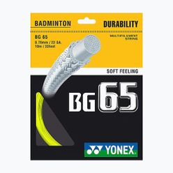 Струна за бадминтон YONEX BG 65 Комплект 10 м жълта