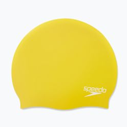 Speedo Обикновена силиконова шапка за плуване жълта 68-70984