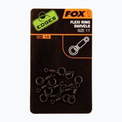 Fox Edges Flexi Ring Swivel шарански вирбели черен CAC609