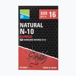 Preston Natural N-10 риболовни куки 15 бр. черни P0150050