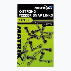 Matrix X-Strong Feeder Snap Links 10 бр. сребрист GAC373