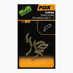 FOX Edges Позиционер за кука Flippa's 10 бр. Trans Khaki CAC732