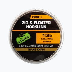 FOX Zig and Floater Hooklink 100 m кафяв CML169